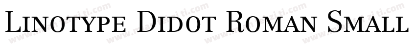 Linotype Didot Roman Small Caps & Oldstyle Figures字体转换